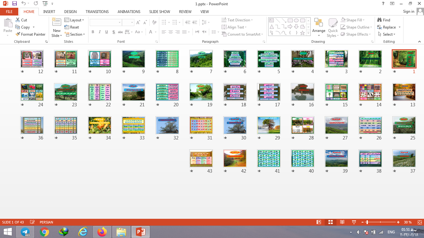 دانلود پاورپوینت درس اول الدرس الاول عربی پایه هشتم